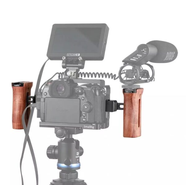 Grip en bois pour DSLR avec fixation Nato 2187 - SmallRig – Image 3