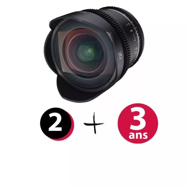 Objectif 14mm T3.1 VDSLR MK2 monture EF - Samyang – Image 2