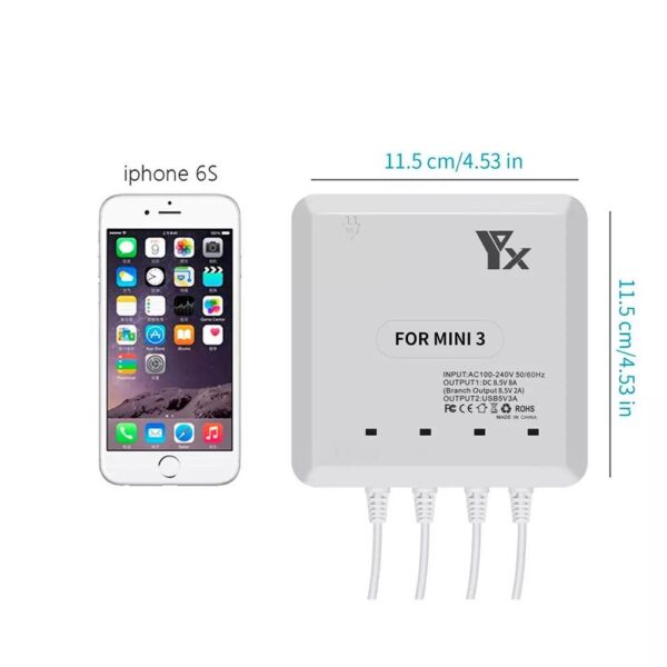 Chargeur multiple pour DJI Mini 3 Pro / Mini 3 et Mini 4 Pro - Parbeson – Image 2