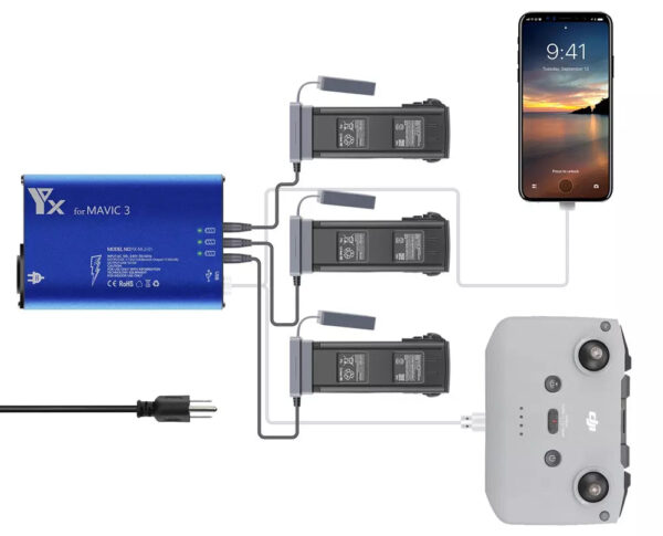 Chargeur multiple DJI Mavic 3 – Image 2